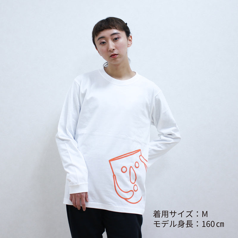 でかはにわ ロングスリーブTシャツ