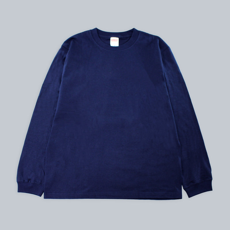 なんでやねん ロングスリーブTシャツ(ネイビー)